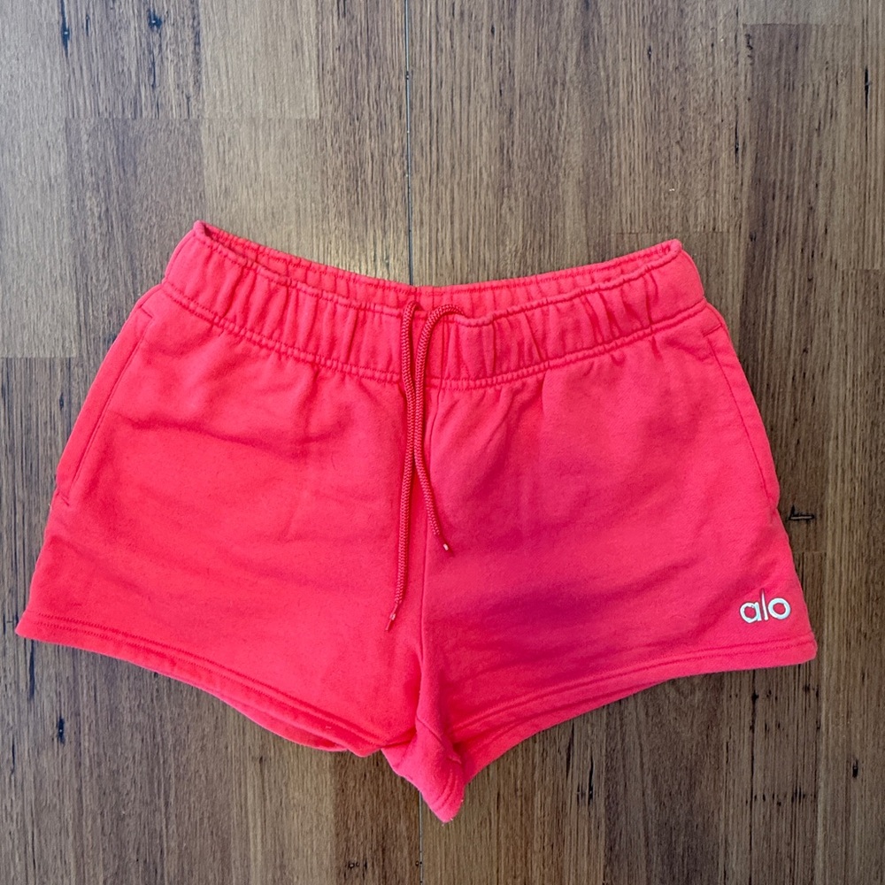 ALO Yoga Women's Bright Red Athletic Shorts